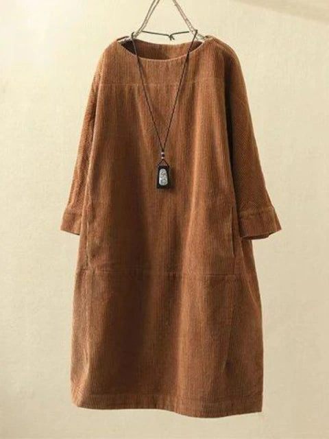 Corduroy Oversized Dress for Women